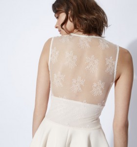 Robe Maje dos transparent